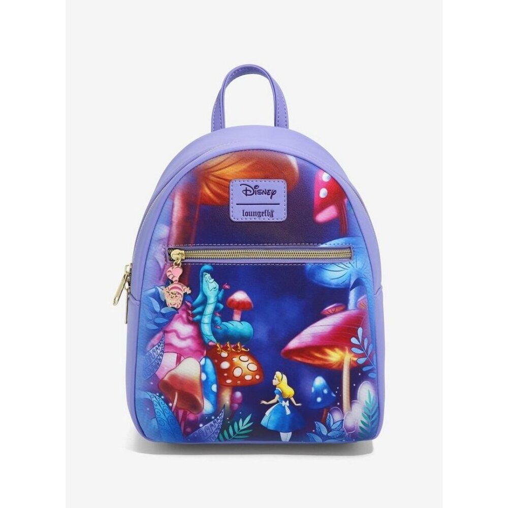 Loungefly Disney Alice In Wonderland Mushroom Caterpillar Backpack